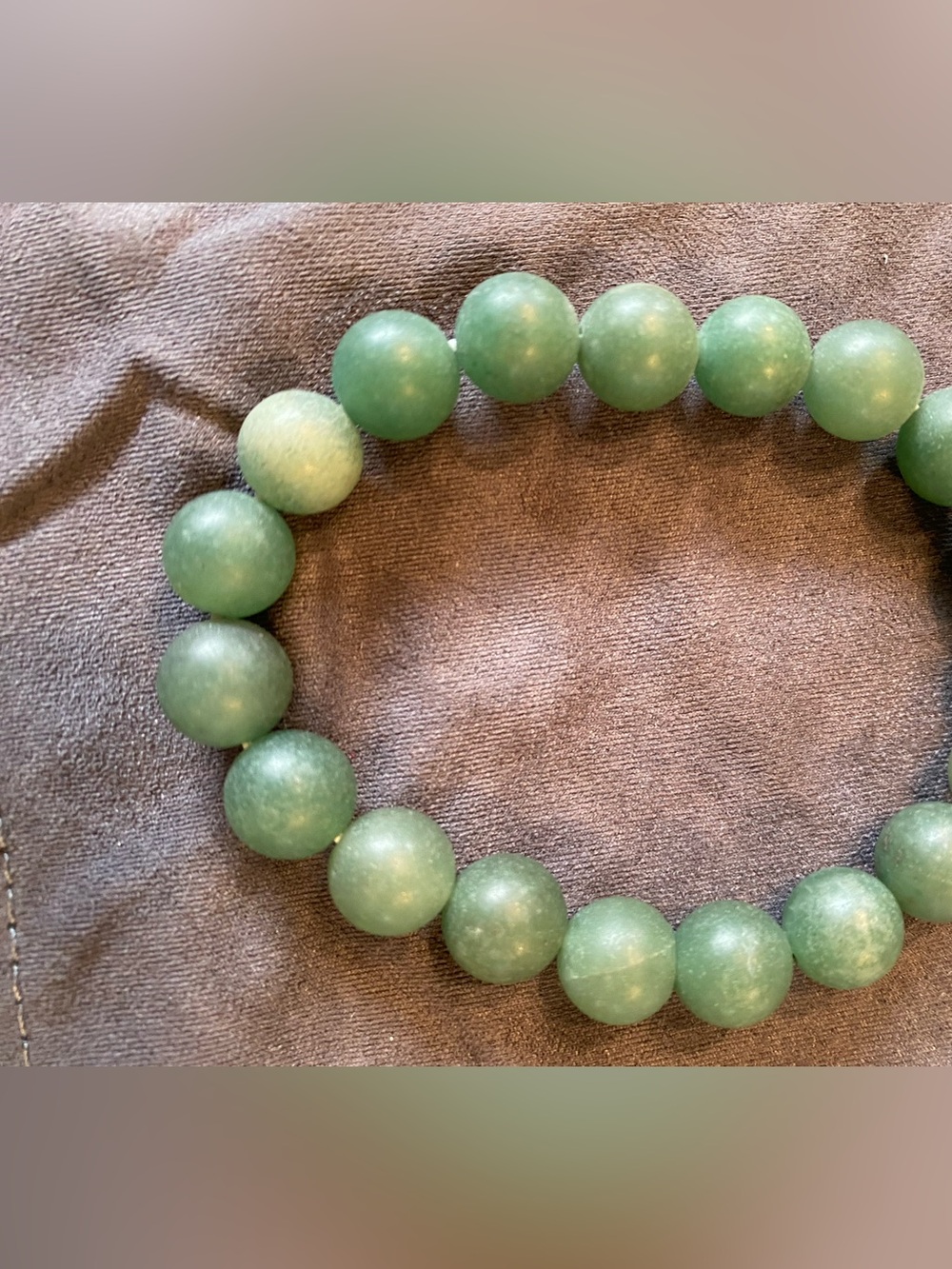 Studio Barse Matte Green Beaded Stretch Bracelet